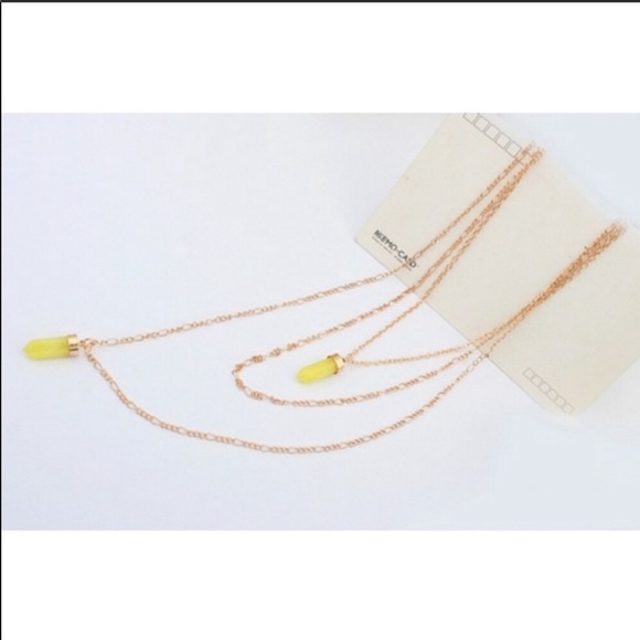 Boho crystal necklace - Picture 6 of 8